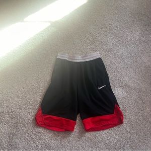 Men’s Small Black & Red Nike Basketball Shorts